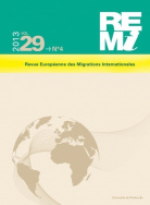 Revue Européenne des Migrations Internationales, Volume 29, n° 4/2013