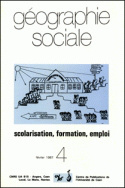 Géographie sociale, n° 4/1987