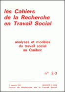 Les cahiers de la recherche sur le travail social, n° 2-3/1982