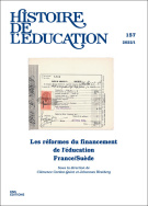 Histoire de l'éducation, n° 157/2022