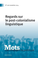 Mots. Les langages du politique, n° 106/2014