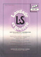 Langage et société, n° 64/juin 1993