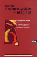 Archives de sciences sociales des religions, n° 129/2005