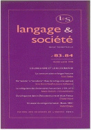 Langage et société, n° 83-84/mars-juin 1998