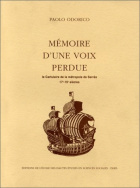 Mémoire d'une voix perdue