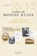 Cahiers du Monde russe, n° 55, 1-2/janvier-juin 2014