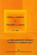 Cahiers de la recherche sur l'éducation et les savoirs, n° 2/2003