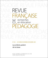 Revue française de pédagogie, n° 213/2021