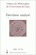 Cahiers de philosophie de l'université de Caen, n° 29/1996