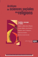 Archives de sciences sociales des religions, n° 139/2007