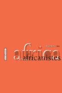 Journal des africanistes, tome 89, n°1/2019