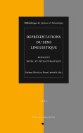 Représentations du sens linguistique. Modalité intra- et extra-phrastique