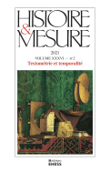 Histoire & Mesure, volume XXXVI, n° 2/2021