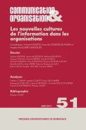 Communication & organisation, n° 51/juin 2017