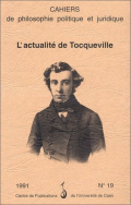 n° 19, 1991 :  L' Actualité de Tocqueville