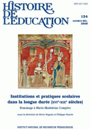 Histoire de l'éducation, n° 124/2009