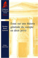 Essai sur une théorie générale du compte en droit privé