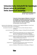 Revue suisse de sociologie, vol. 46-Issue 2/2020