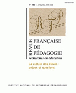 Revue française de pédagogie, n° 163/2008