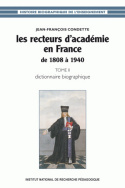 Les recteurs d'académie en France de 1808 à 1940