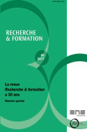 Recherche et formation, n° 85/2017