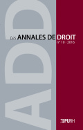 Les Annales de droit, n° 10/2016