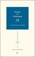 Syntaxe & sémantique, n° 23/2023