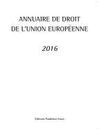 Annuaire de droit de l'Union européenne 2016