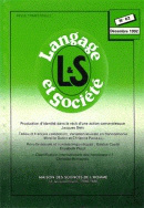 Langage et société, n° 62/décembre 1992