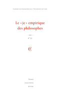 Cahiers de philosophie de l'université de Caen, n° 52/2015