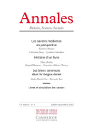 Annales. Histoire, Sciences Sociales, 77e année, n° 3/2022