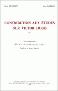 Contribution aux études sur Victor Hugo