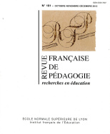 Revue française de pédagogie, n° 181/2012