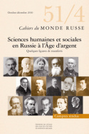 Cahiers du Monde russe, n° 51, 4/octobre-décembre 2010