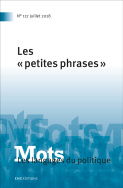 Mots. Les langages du politique, n° 117/2018