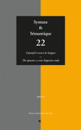 Syntaxe & sémantique, n° 22/2022