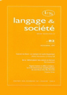 Langage et société, n° 82/décembre 1997