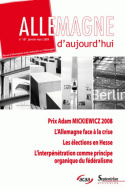 Allemagne d'aujourd'hui, n° 187/janvier-mars 2009