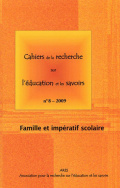 Cahiers de la recherche sur l'éducation et les savoirs, n° 8/2009