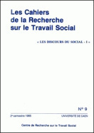 Les cahiers de la recherche sur le travail social, n° 9/1985