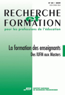 Recherche et formation, n° 60/2009