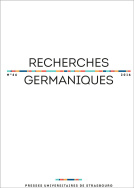 Recherches germaniques n° 46/2016