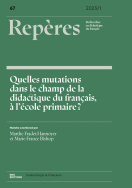 Repères, n° 67/2023-1