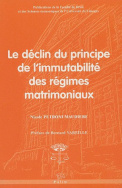 Le déclin du principe de l'immutabilité des régimes matrimoniaux