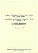 Bibliographie européenne des travaux sur l'URSS et l'Europe de l'Est/European Bibliography of Soviet, East European and Slavonic Studies/Europäische Bibliographie zur Osteuropaforschung