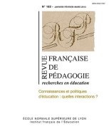 Revue française de pédagogie, n° 182/2013