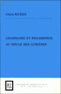 Grammaire et philosophie au siècle des Lumières