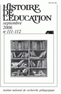 Histoire de l'éducation, n° 111/2007