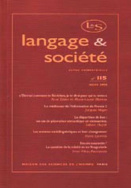 Langage et société, n° 115/mars 2006