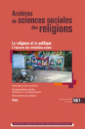 Archives de sciences sociales des religions, n° 181/2018